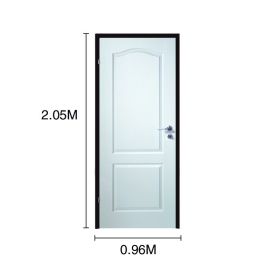 Puerta interior derecha 90 HDF marco chapa Masonite Clasica 960mm x 2.05m