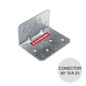 Conector steel framing galvanizado angular S/A 23 L 90° 1.25mm x 52mm x 39.5mm
