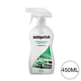 Limpiador en seco autos sin usar agua gatillo botella x 450ml