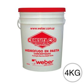 Aditivo hidrofugo Ceresita C50 concentrado en pasta balde x 4kg